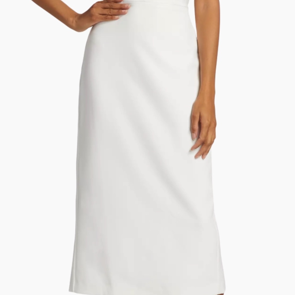 ML Monique Lhuillier  Leonor Crepe Midi-Dress